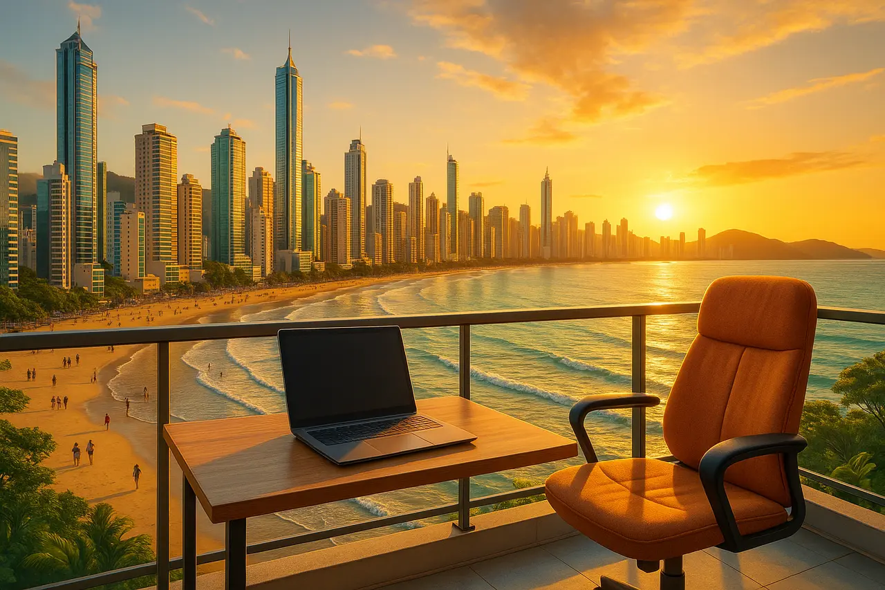 Como a ascensão do trabalho remoto está redefinindo o mercado imobiliário em Balneário Camboriú: adaptações e oportunidades para investidores e moradores