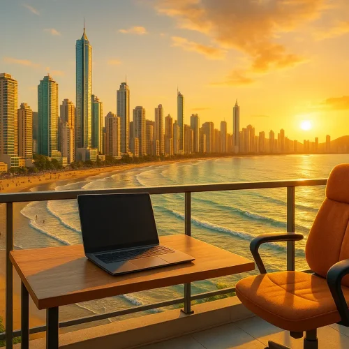 Como a ascensão do trabalho remoto está redefinindo o mercado imobiliário em Balneário Camboriú: adaptações e oportunidades para investidores e moradores