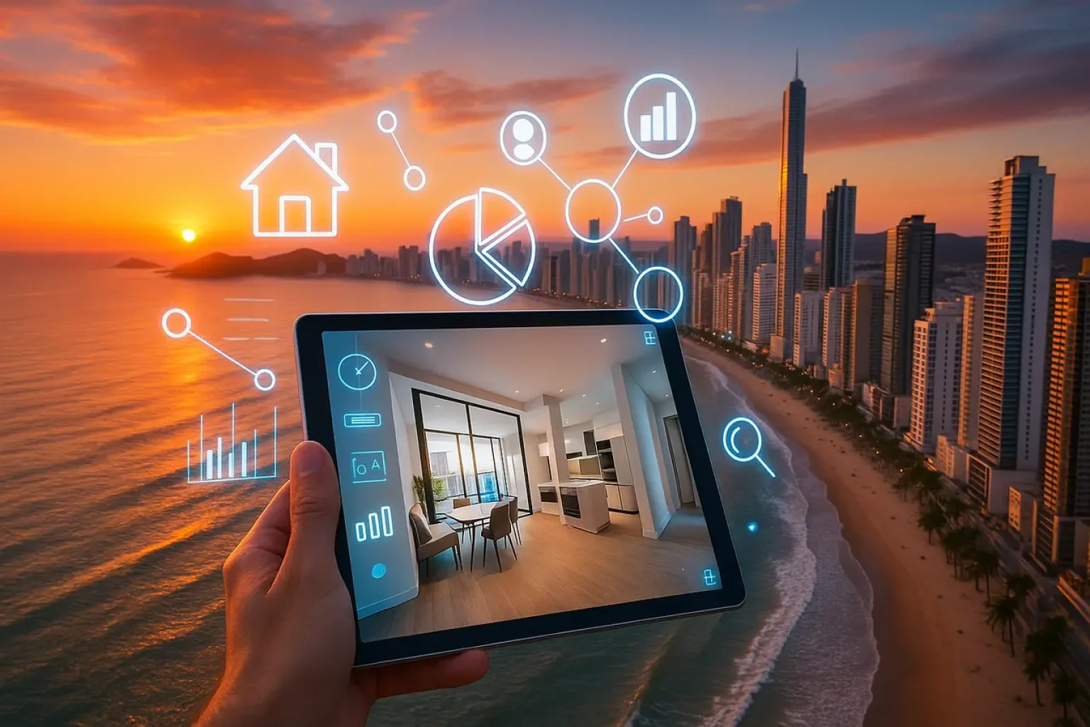 O impacto da digitalização dos processos imobiliários em Balneário Camboriú: como a tecnologia está facilitando a experiência de compra e venda na região