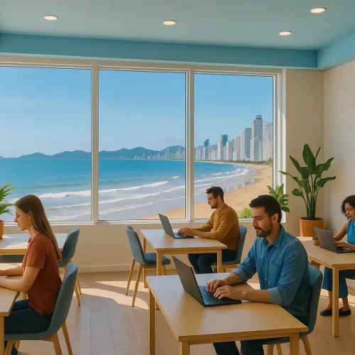 Os Melhores Cafés e Espaços para Trabalhar Remotamente em Balneário Camboriú: Ambiente e Conexão Ideais para Nômades Digitais